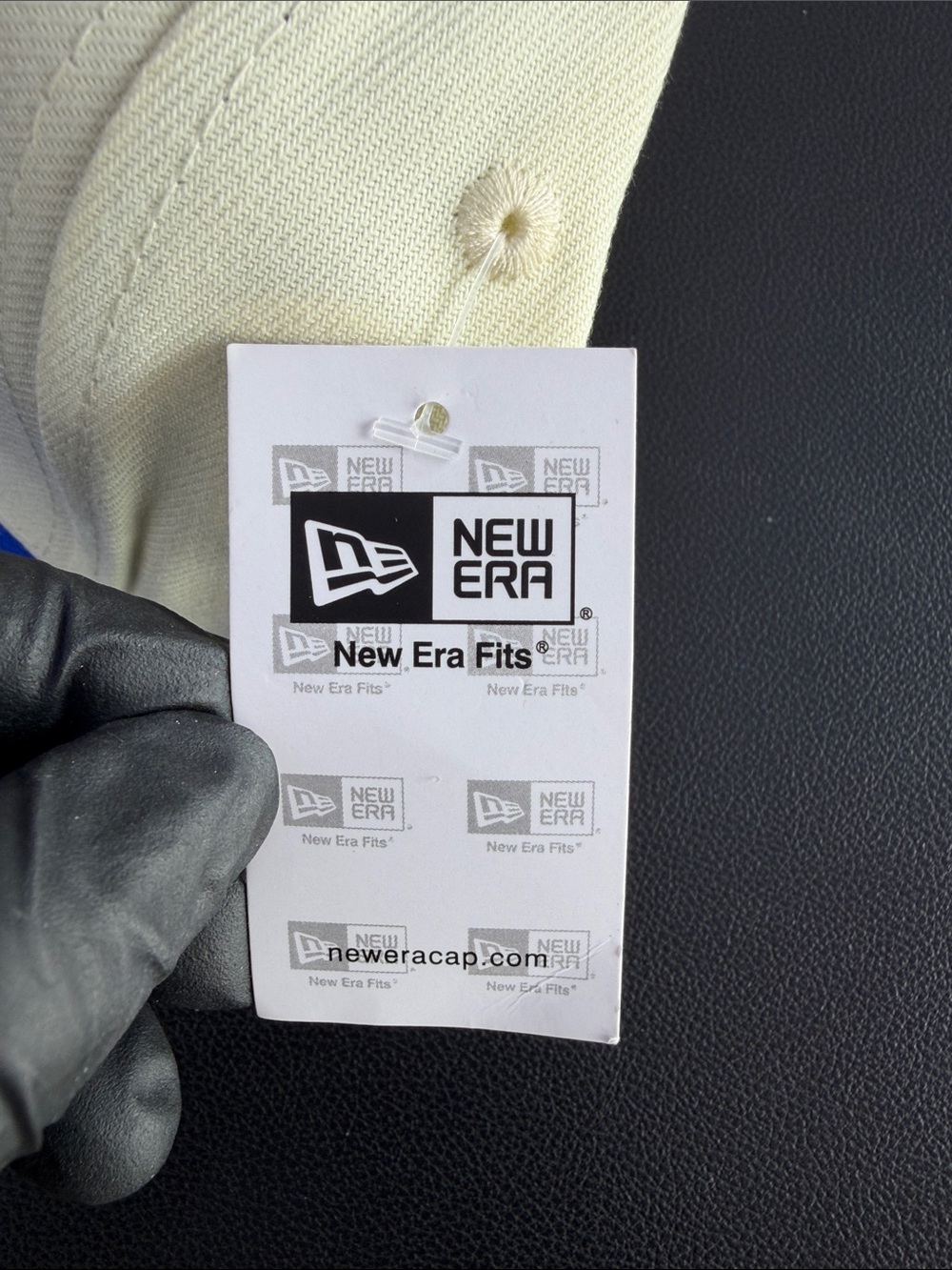 New Era LA Embroidered Angels Cream and Black Baseball Cap - Picture 4 of 4